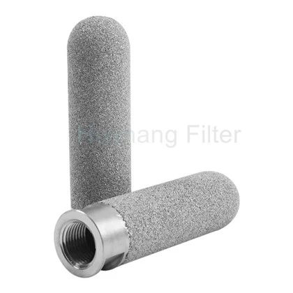 linha interna aglomerada titânio do elemento de filtro de 100μm